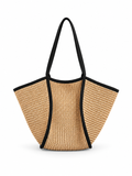 Gewoven Shopper Van Stro